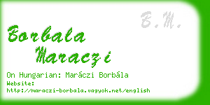 borbala maraczi business card